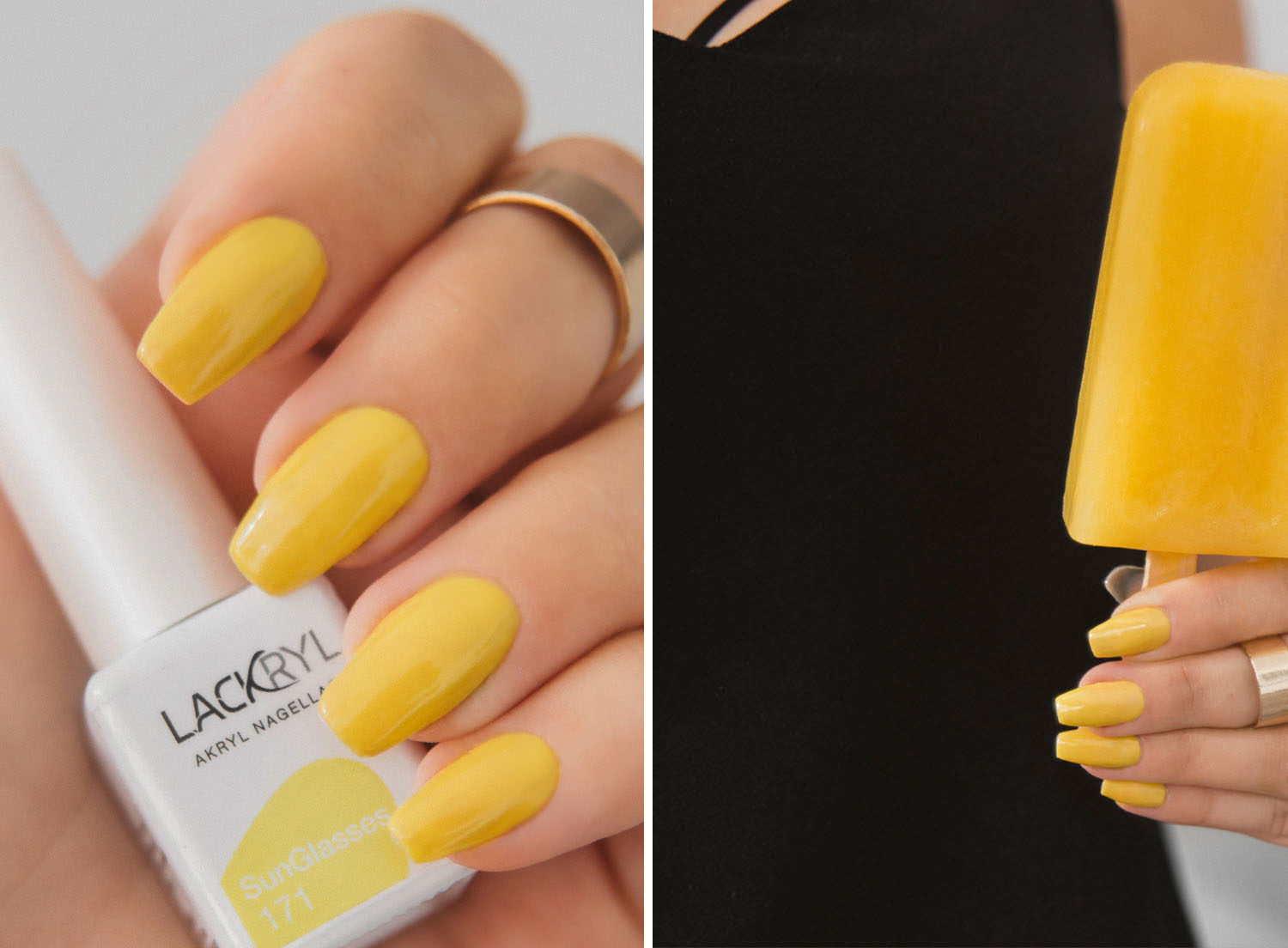 Lackryl Sunglasses - Yellow Nails