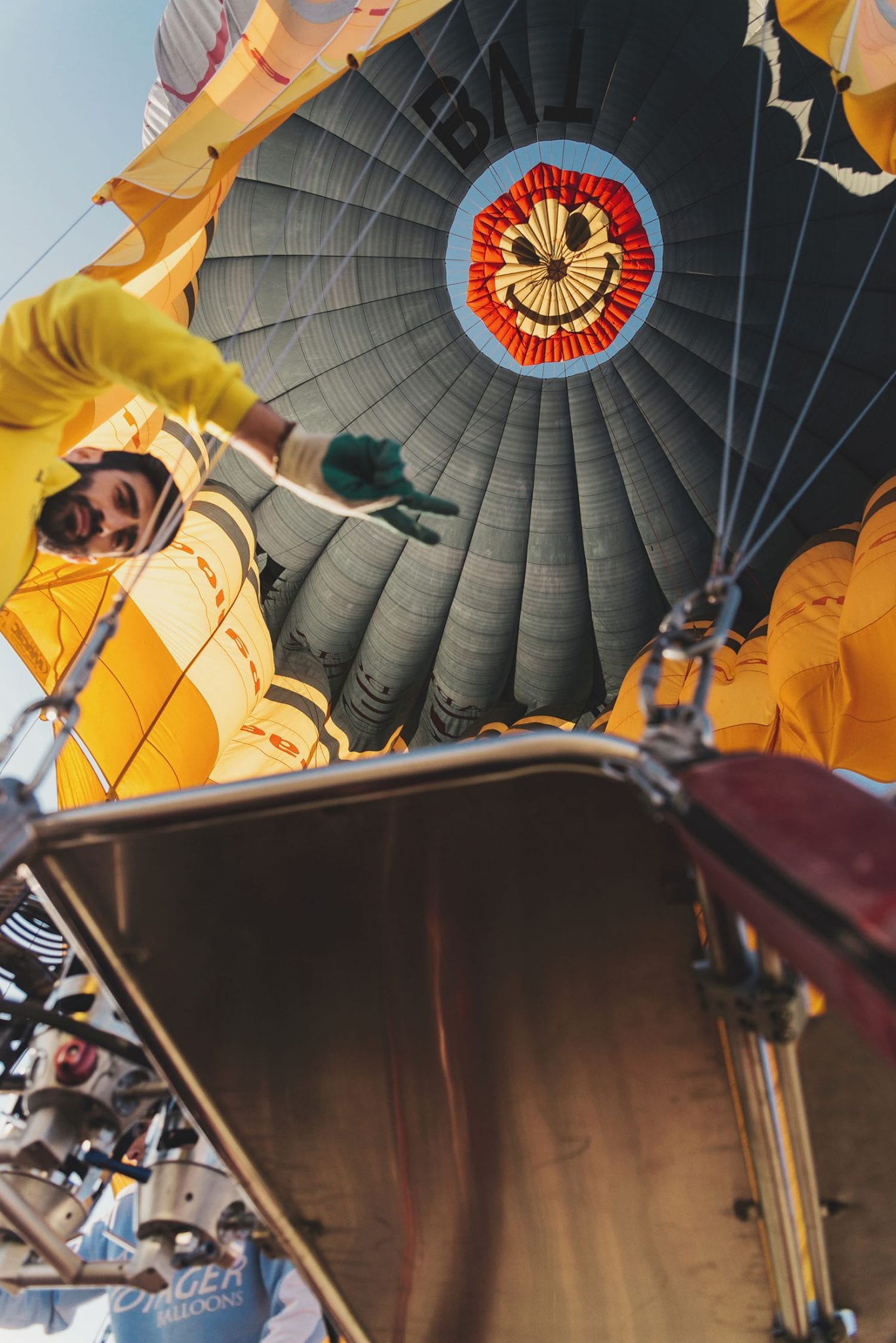 Even the balloon is smiling with Cappadocia Voyager Balloon