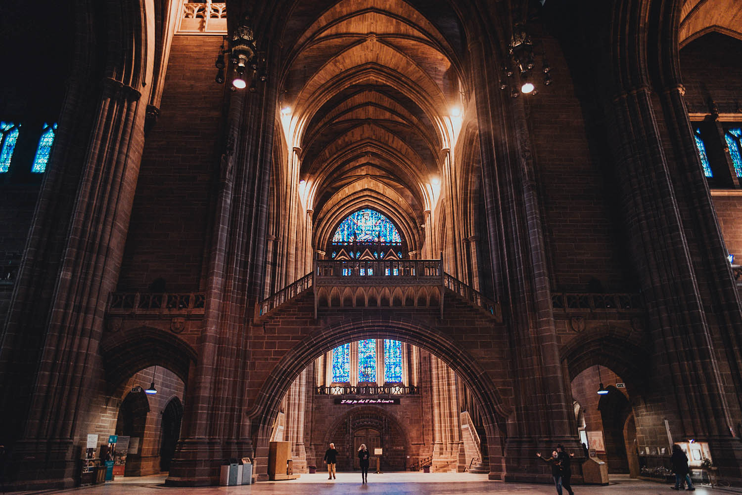 Inside the beautiful Liverpool Cathedral