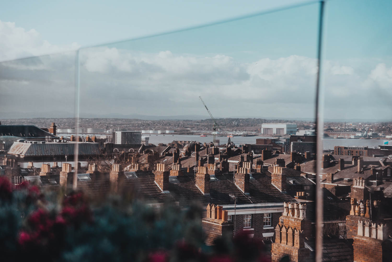 View over Liverpool from Hope Street Hotel in Liverpoo