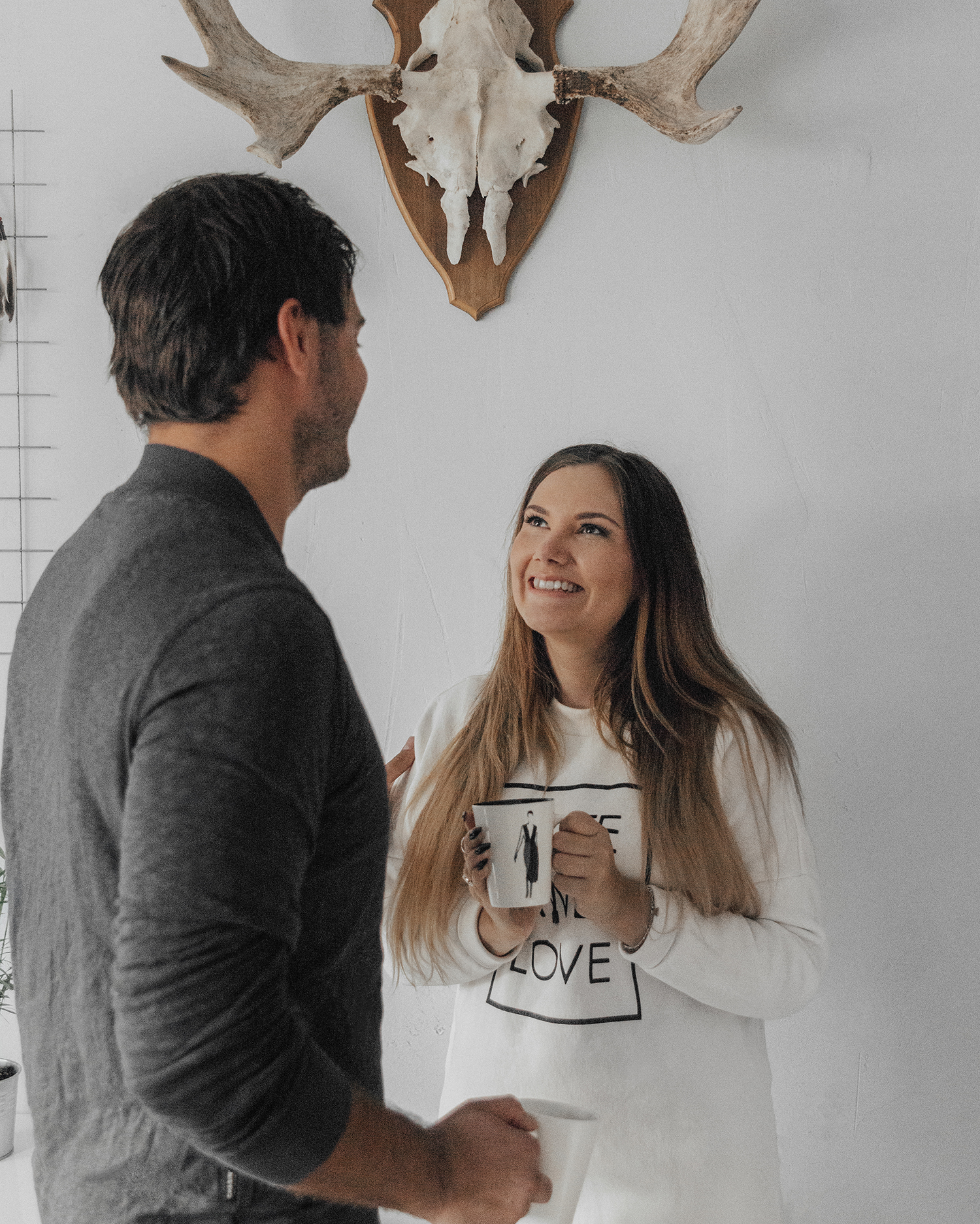 Simon and Ida Drinking Coffee, International World Coffee Day