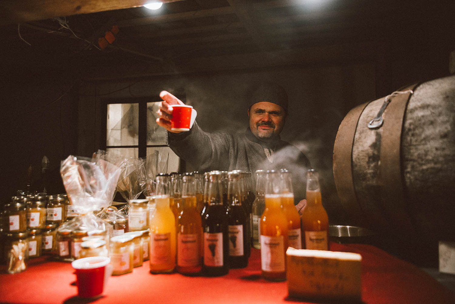 Varm äppelglögg på Julmarknad i Visby