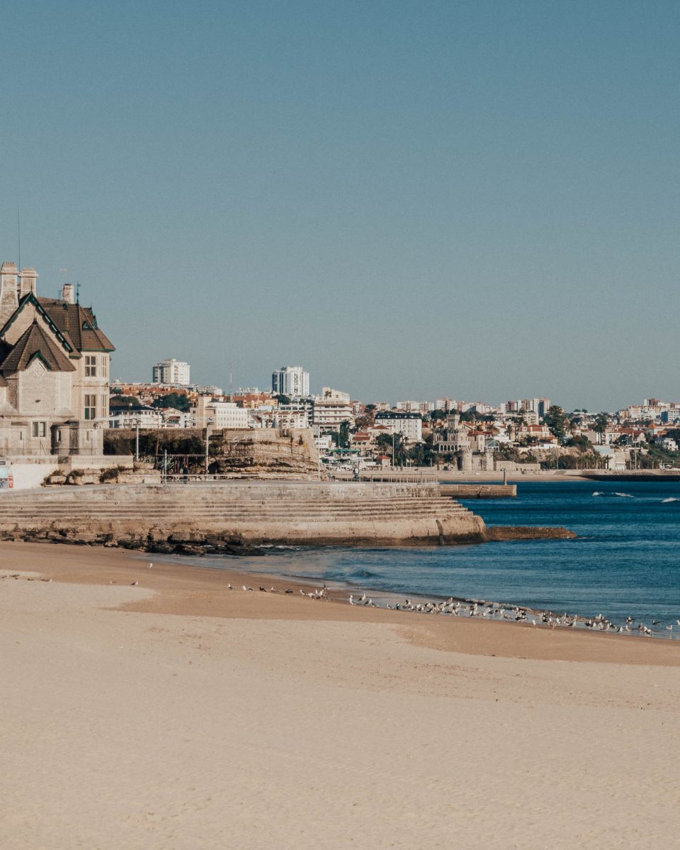 Golden beach in Cascais