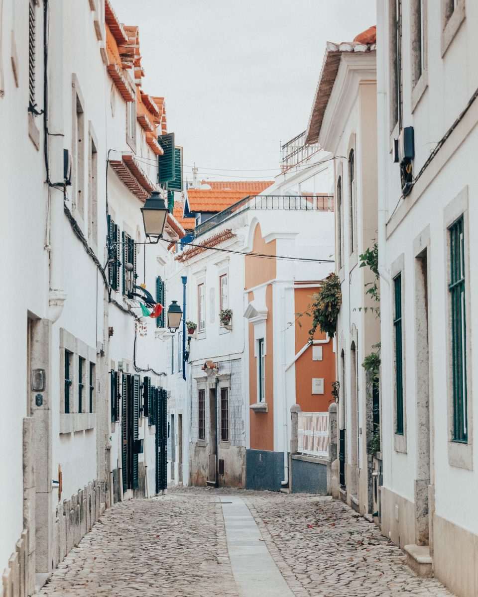 Pretty Street in Cascais, Portugal