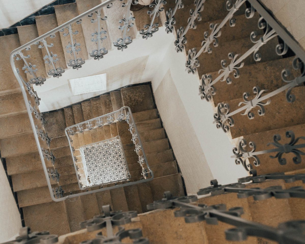 Stairs in Santa Marta Lighthouse, Cascais