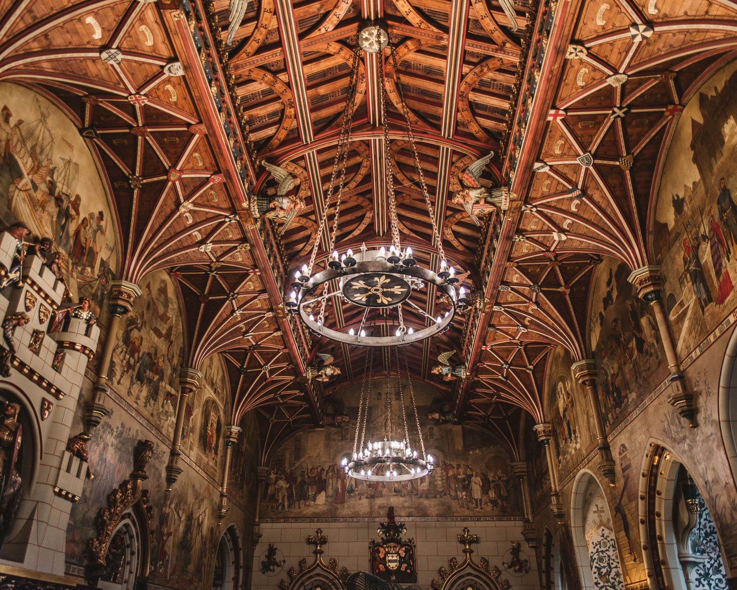 Inside Cardiff Castle, Wales