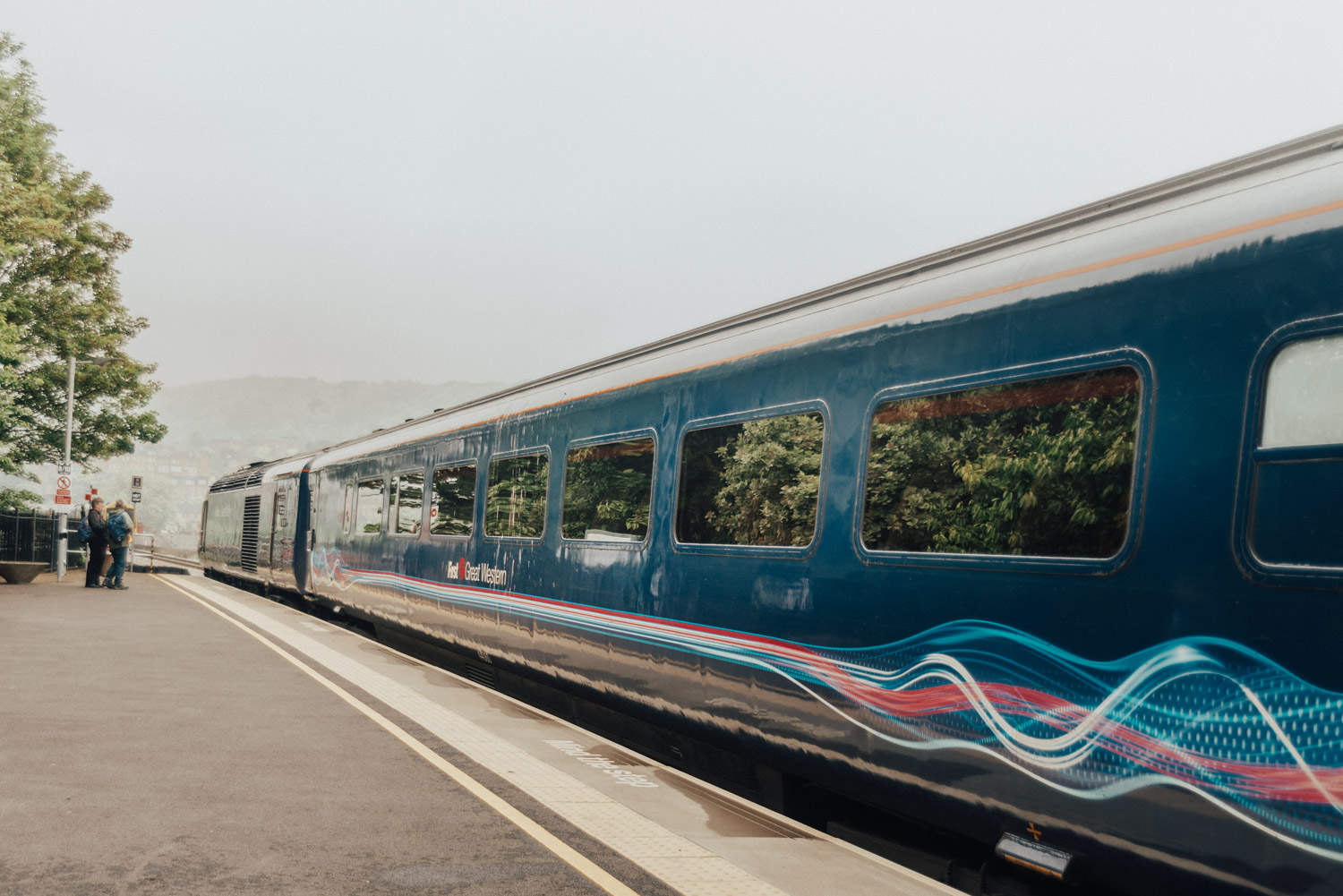 Train to Bath, Somerset, England