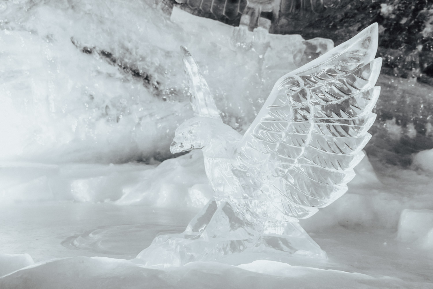 Isskulptur i glaciärpalats | Zermatt Glacier Palace