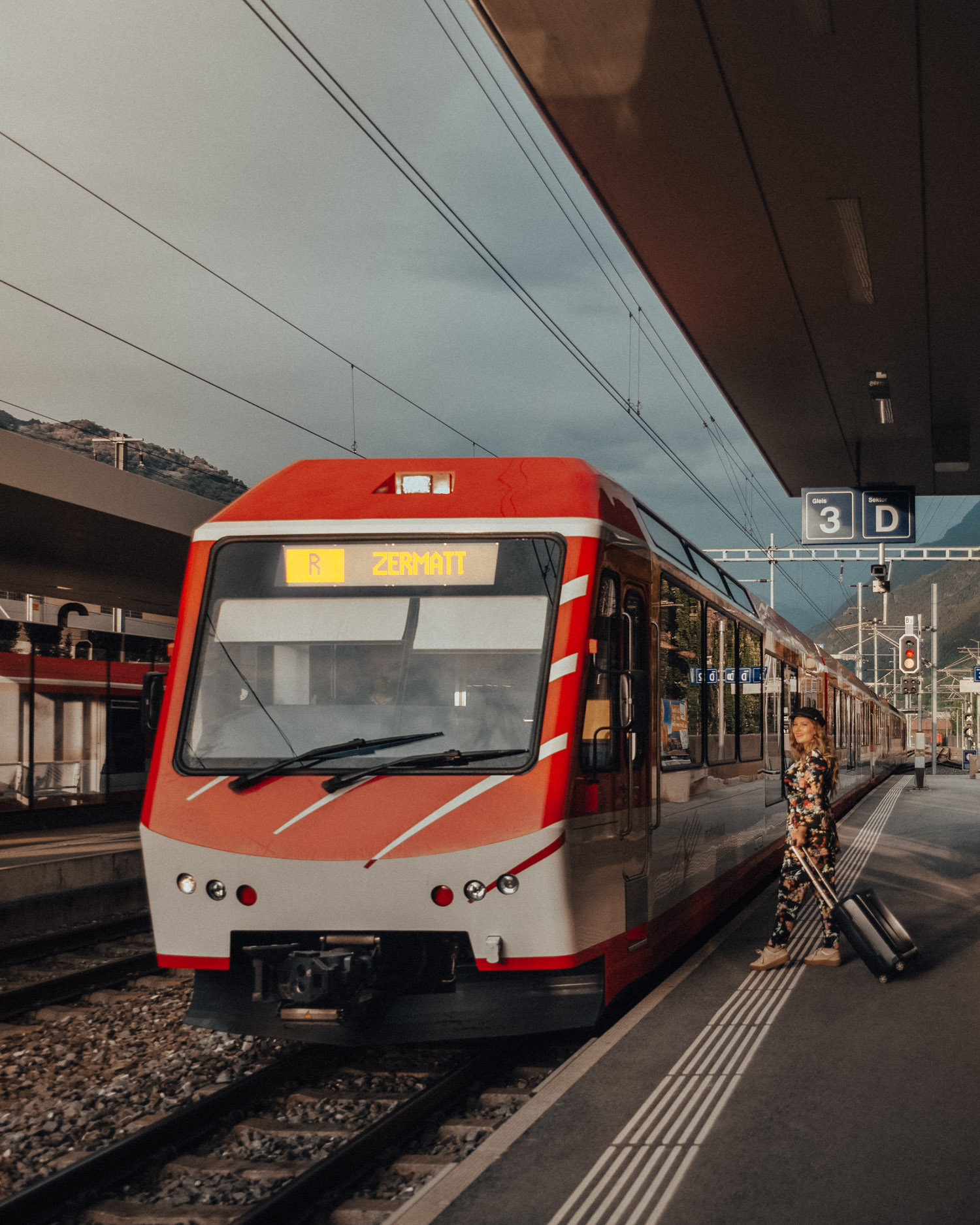 Tåg till Zermatt, Schweiz