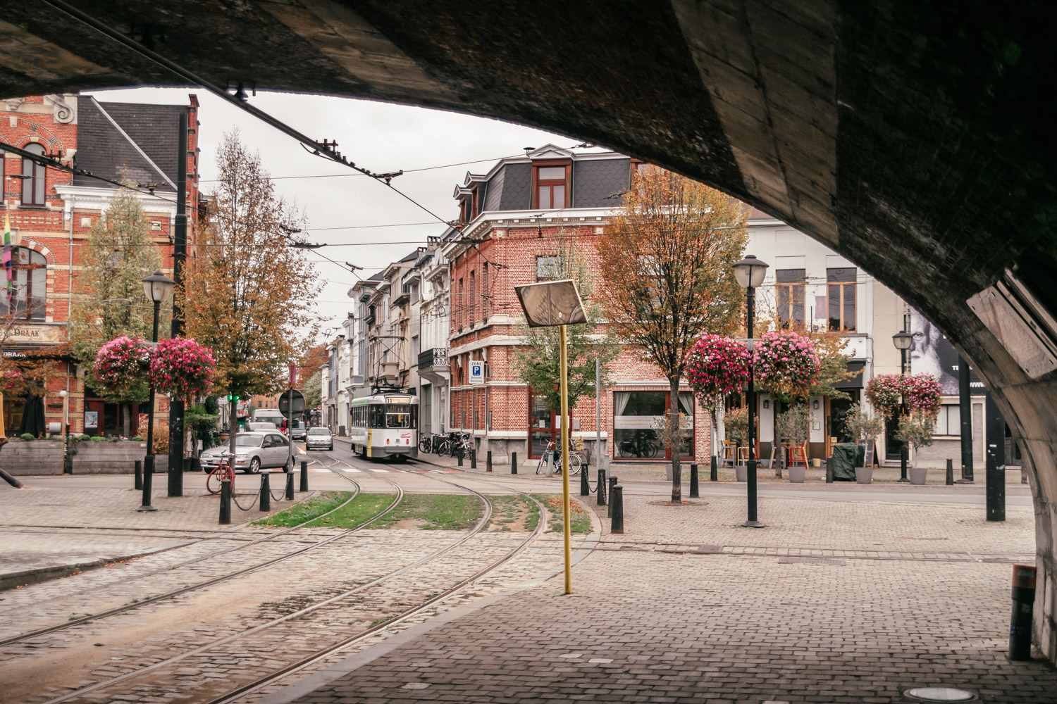 Spårvagn i Zurenborg, Antwerpen, Belgien