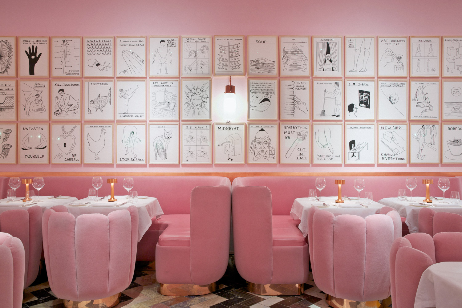 David Shrigley and India Mahdavi, the Gallery at sketch