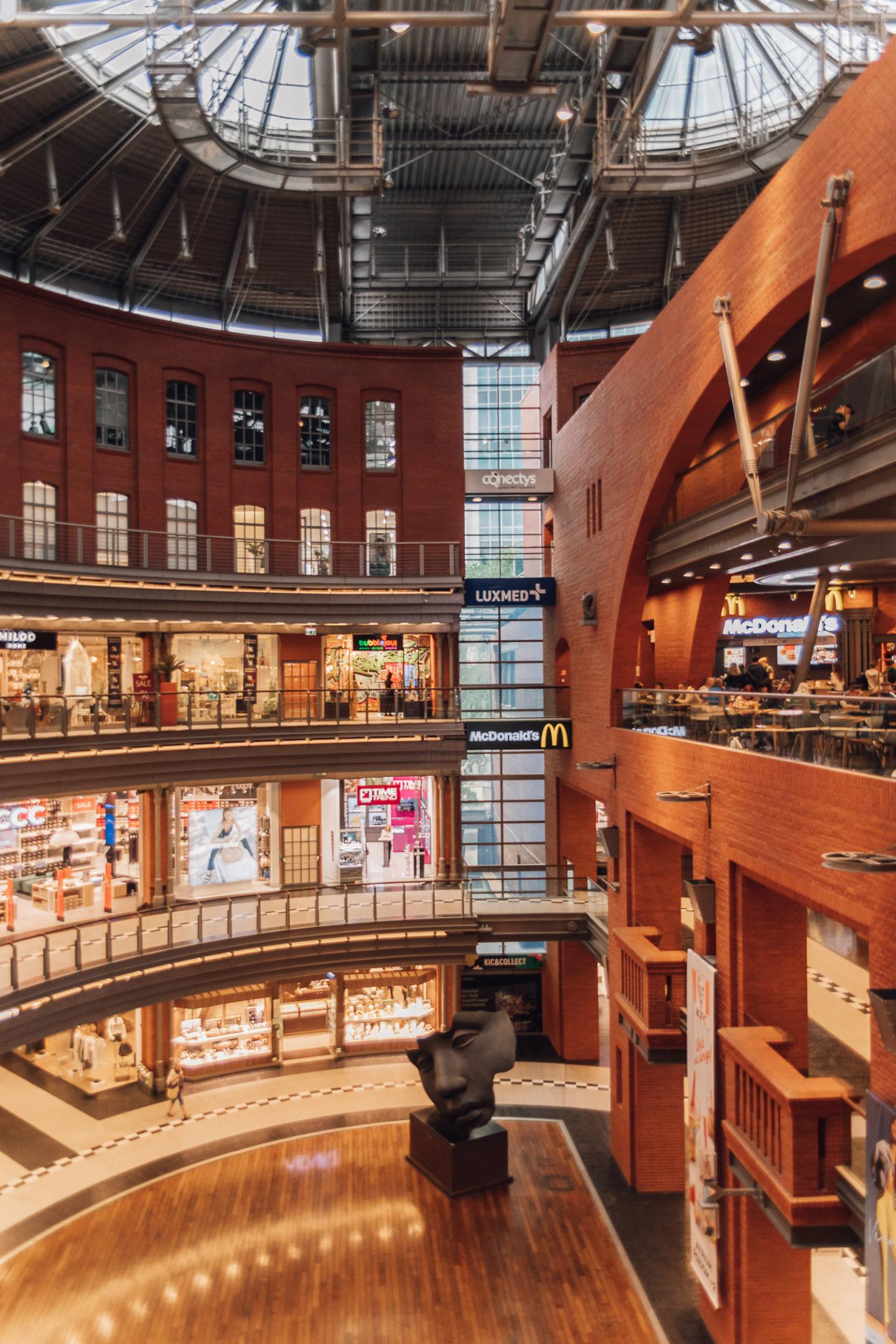 Shoppinggallerian Stary Browar i Poznań, Polen.