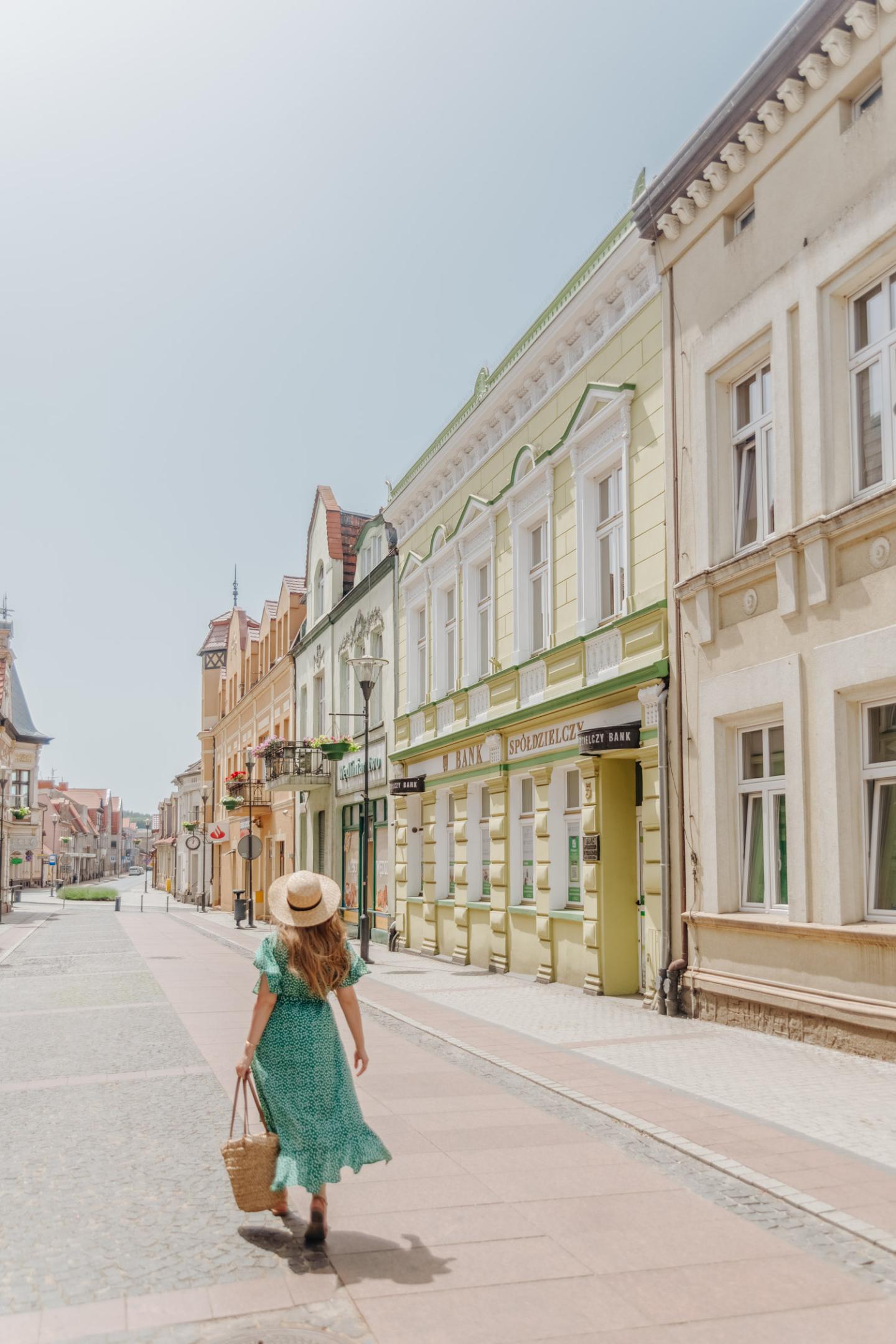 Pittoreska staden Czarnkow i Wielkopolska, Polen.