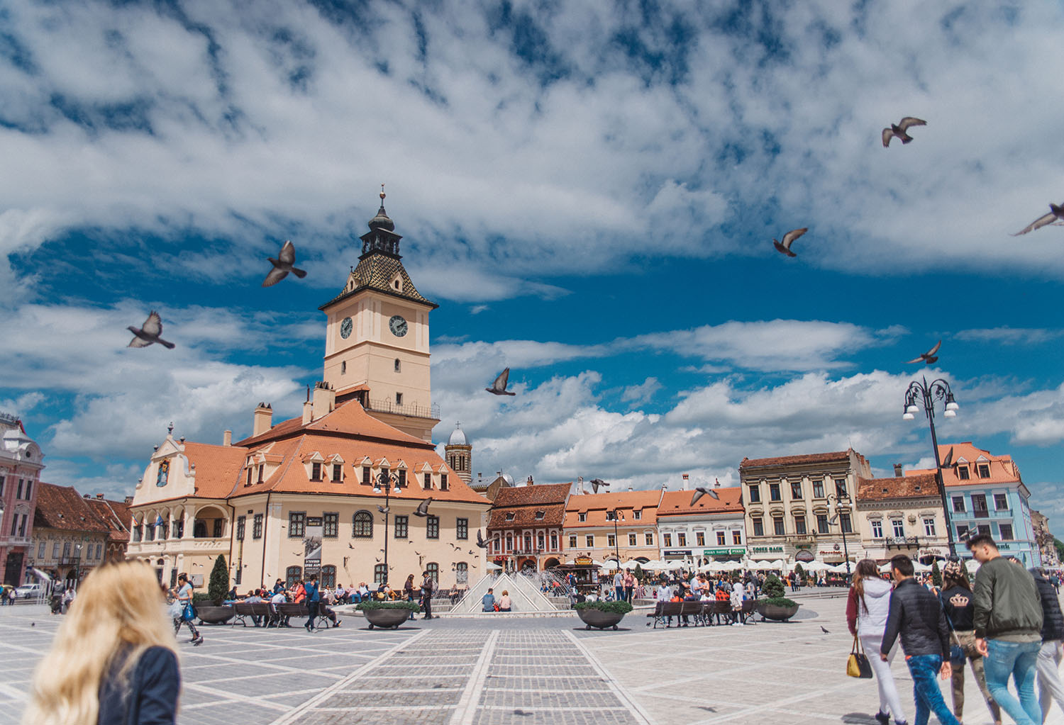 Braşov, Transylvania - The square Piața Sfatului