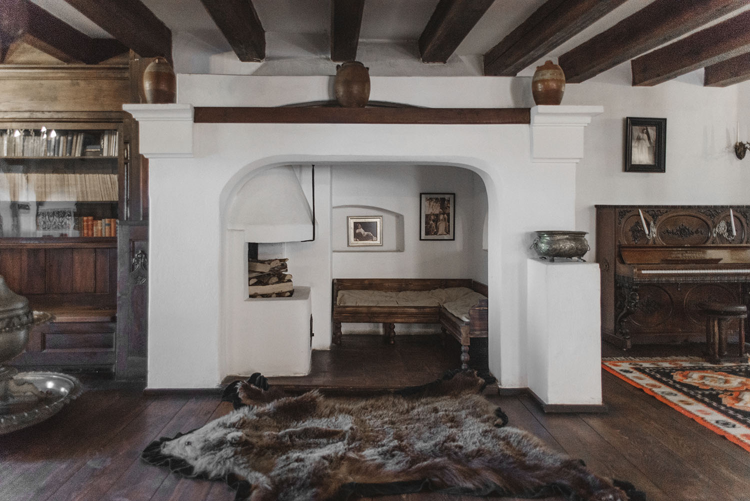 Interior inside Dracula's Castle in Transylvania
