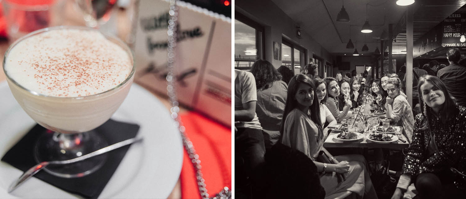 Dinner in Petit Bain, Paris