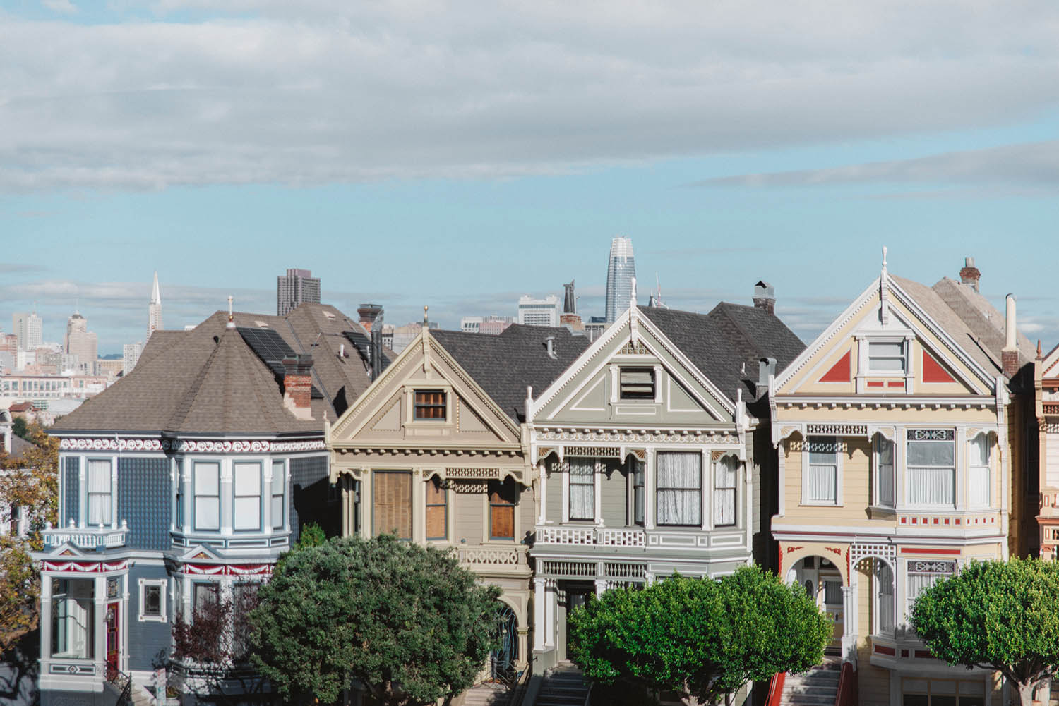 Painted Ladies Hus - Instagramvänliga platser i San Francisco