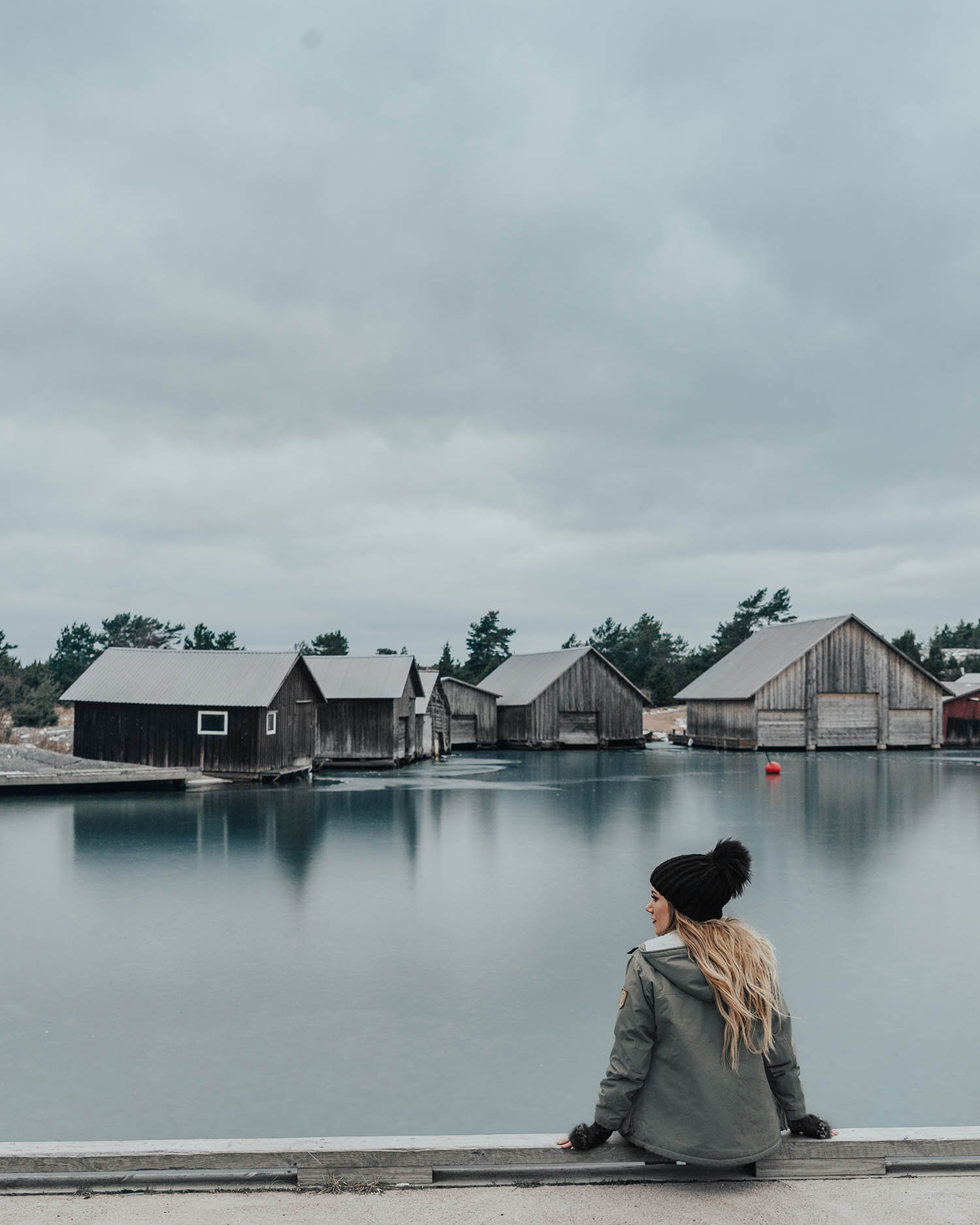 Adaras i Käringsund, Åland, Vinter