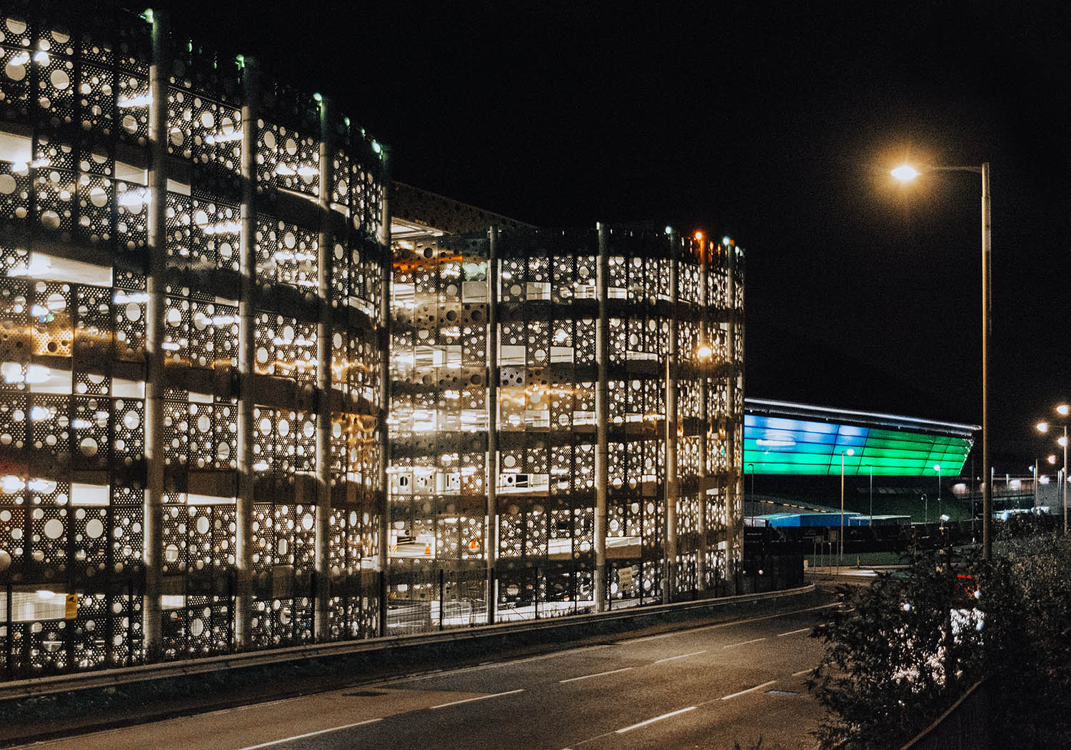 Hydro parkeringsgarage i Glasgow, Skottland