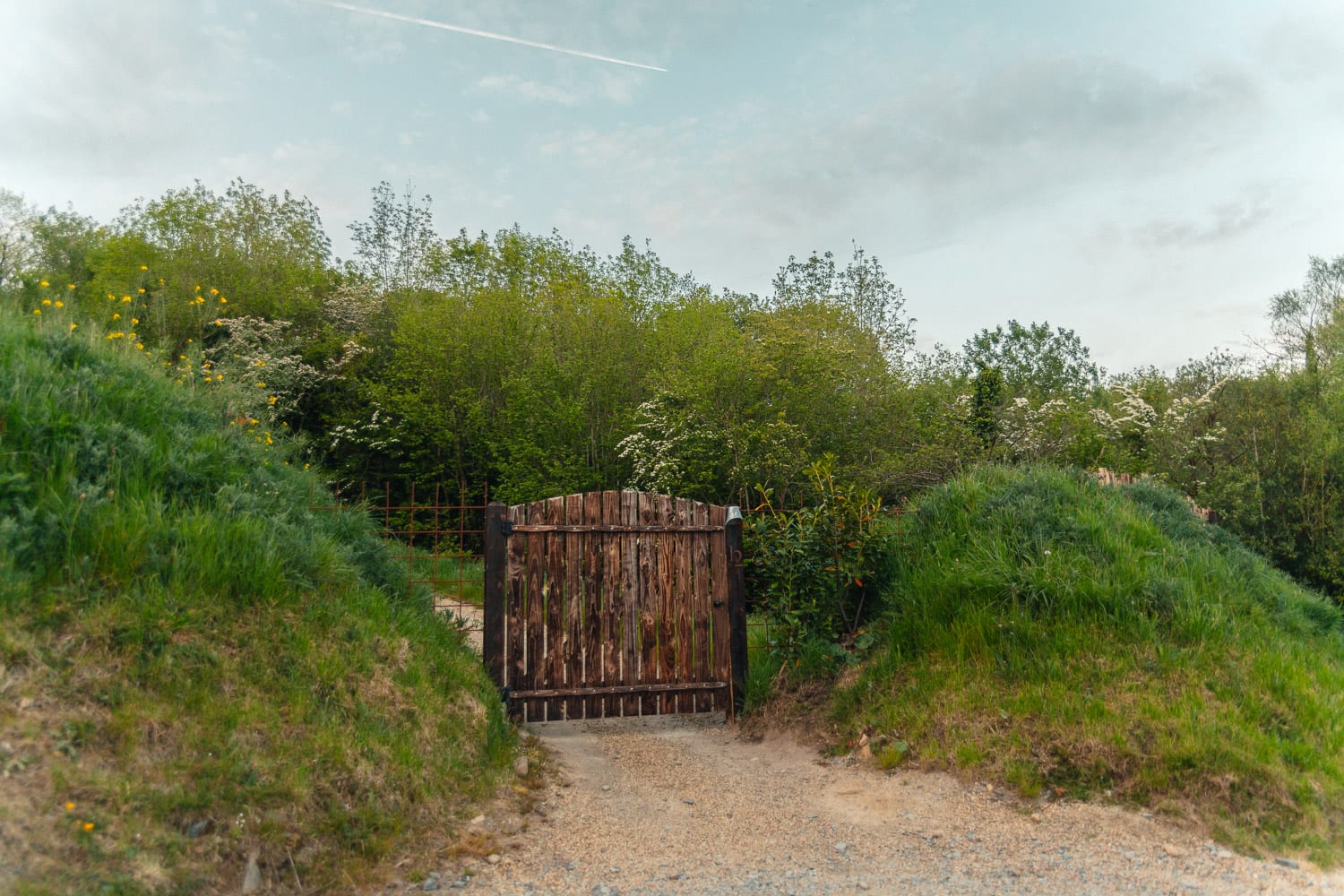 Ingång till bubbelboende i Fermanagh, Nordirland