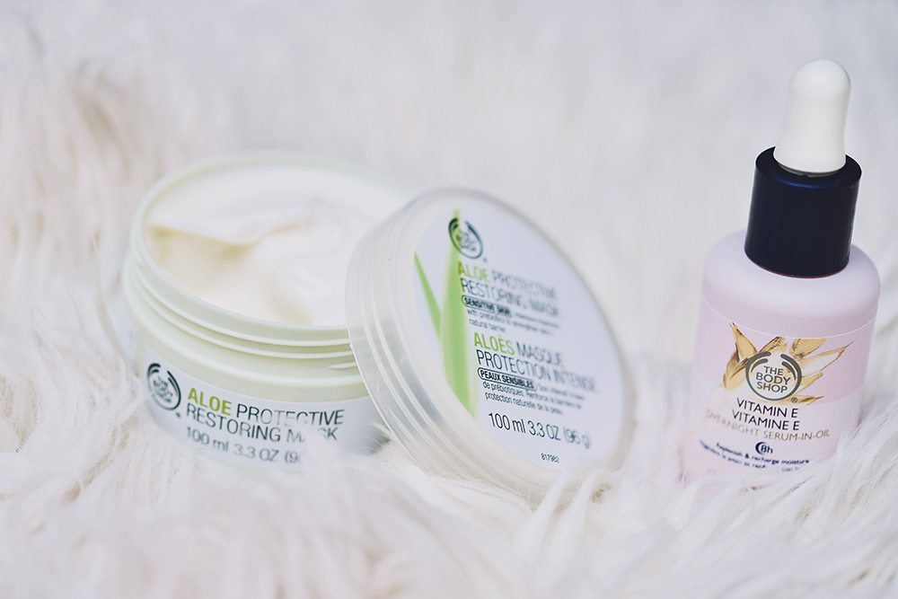 The Body Shop - Aloe Protective Restoring Mask & Vitamin E Overnight Serum-In-Oil