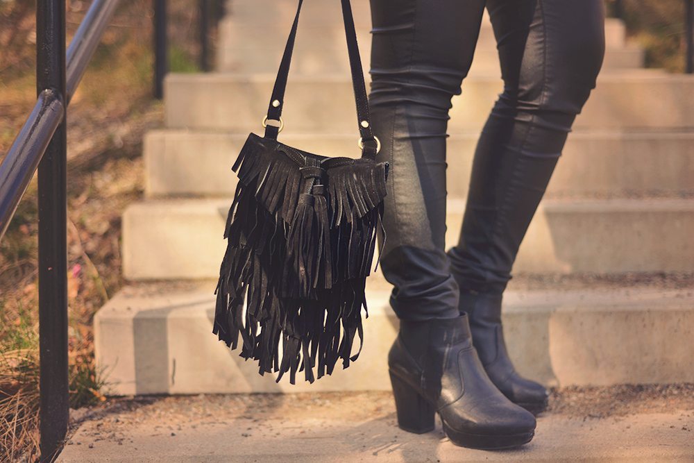 Fringe bag from Indiska