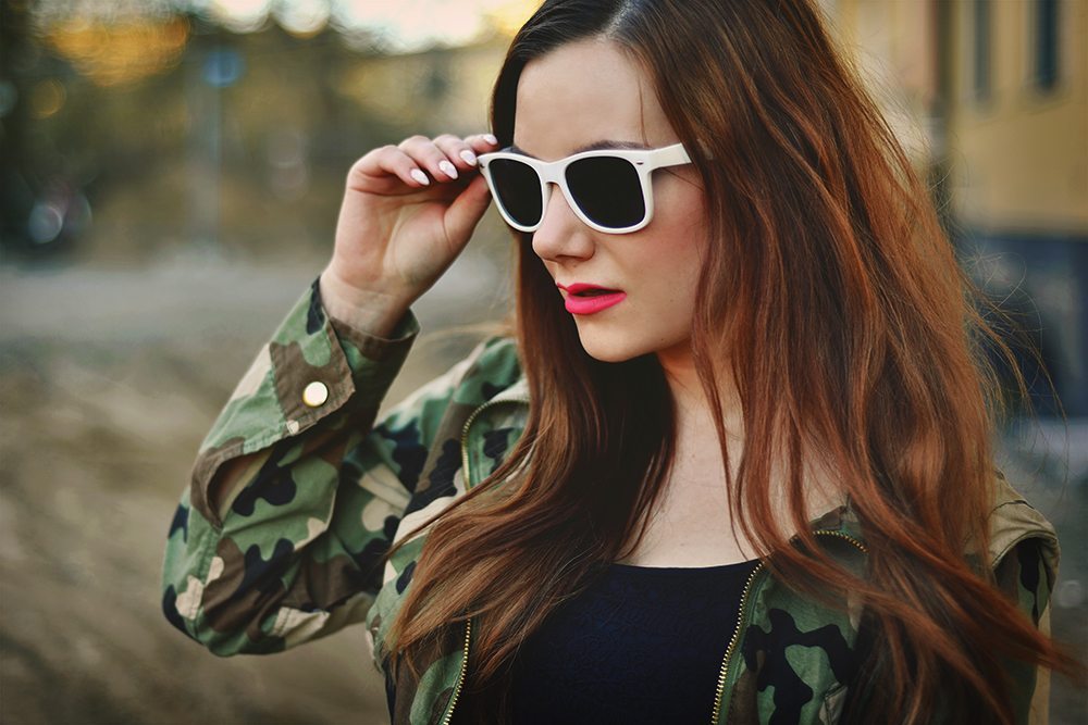 White sunglasses