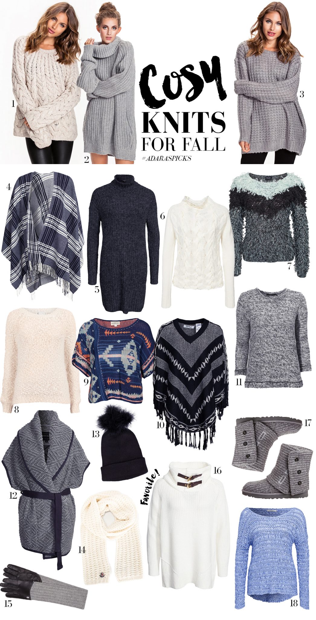 Cosy knits for fall