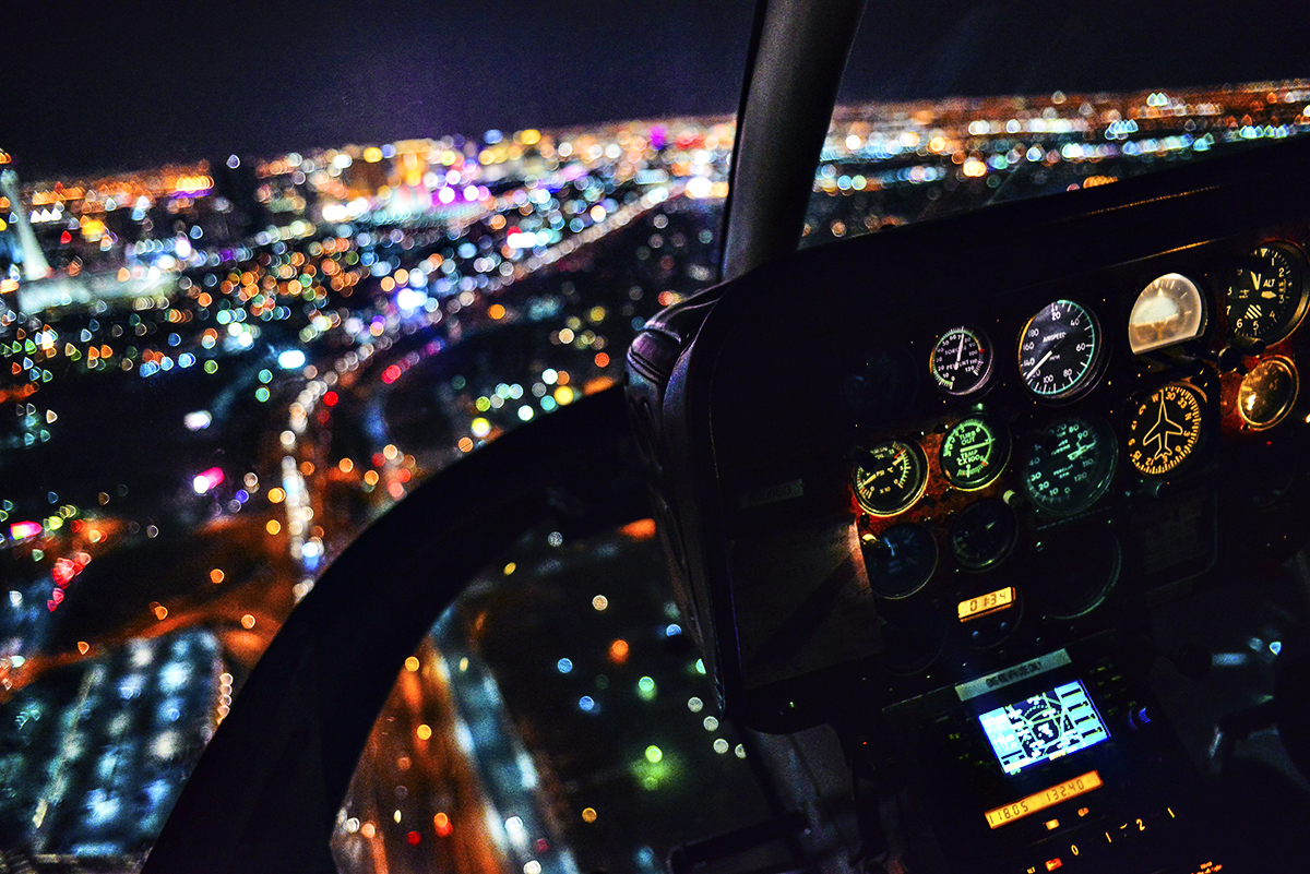 Helikopter över Las Vegas