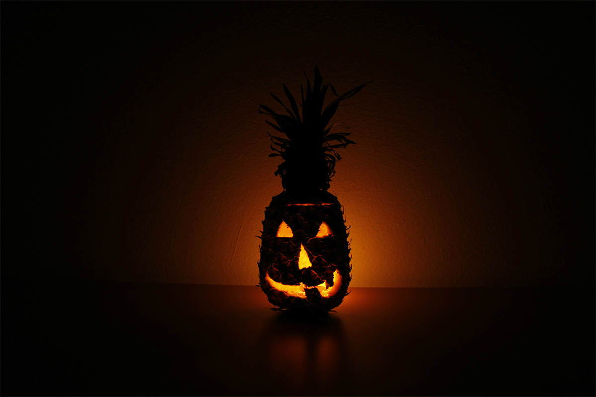 Pineapple Jack-o-Lantern