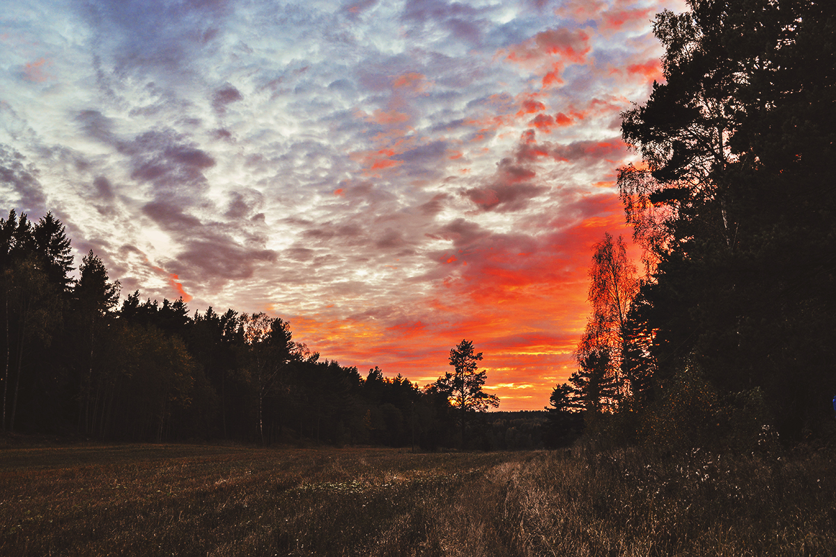 Burning sunset - Tungelsta, Sweden