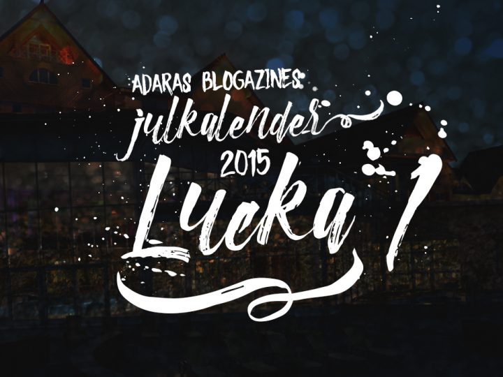 Julkalender 2015: Lucka 1