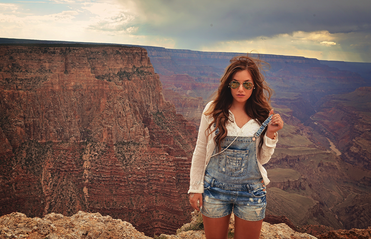 Grand Canyon outfit - Denim overalls