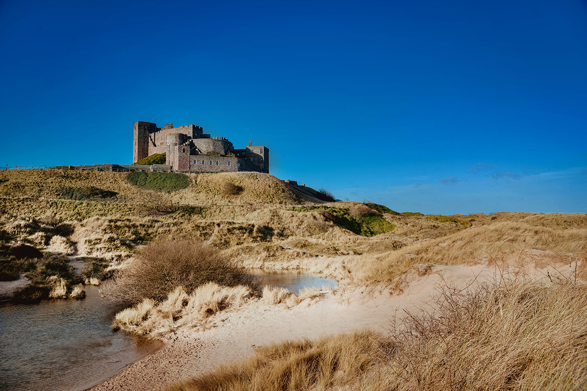 Bamburgh castle in Northumberland