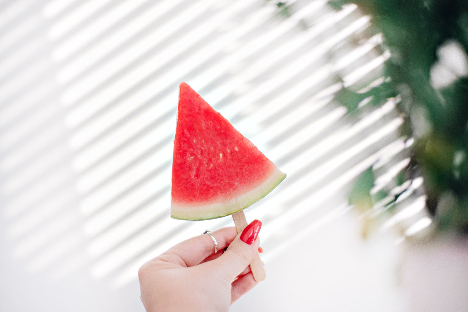 DIY: Isglass av fryst vattenmelon