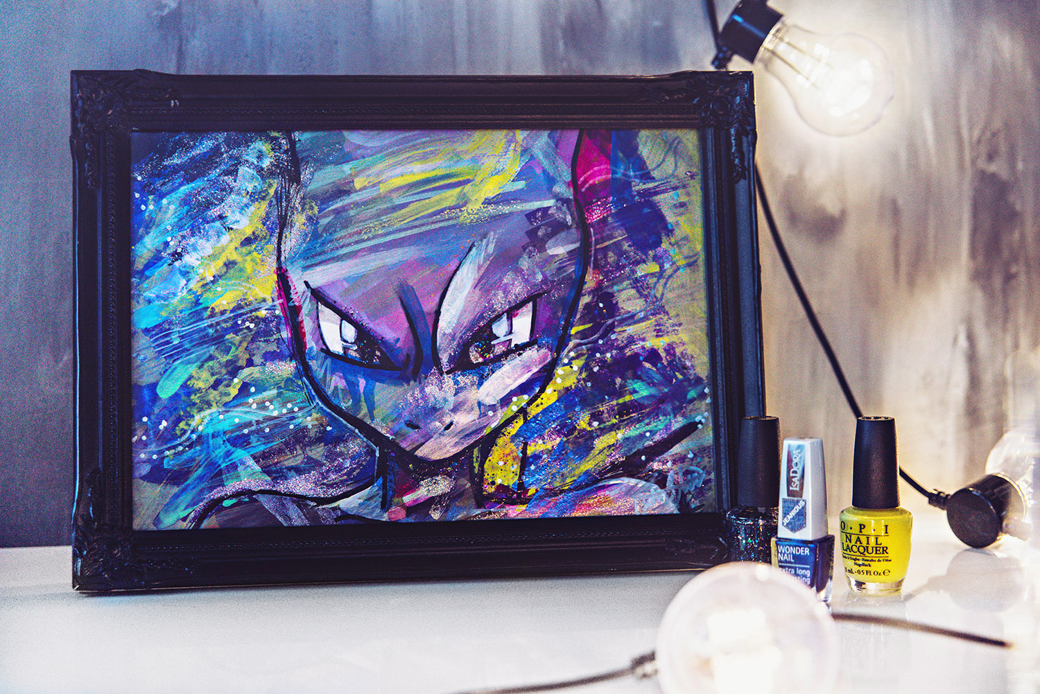 DIY: Nail Polish Painting | Pokémon Go Mewtwo Inspired Painting