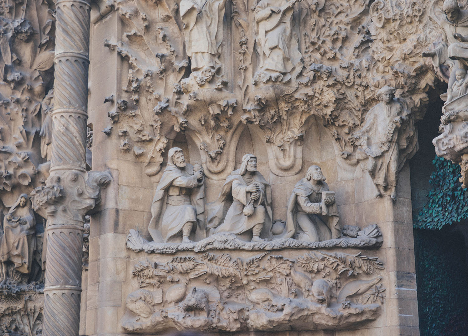 Sculptures at Sagrada Família
