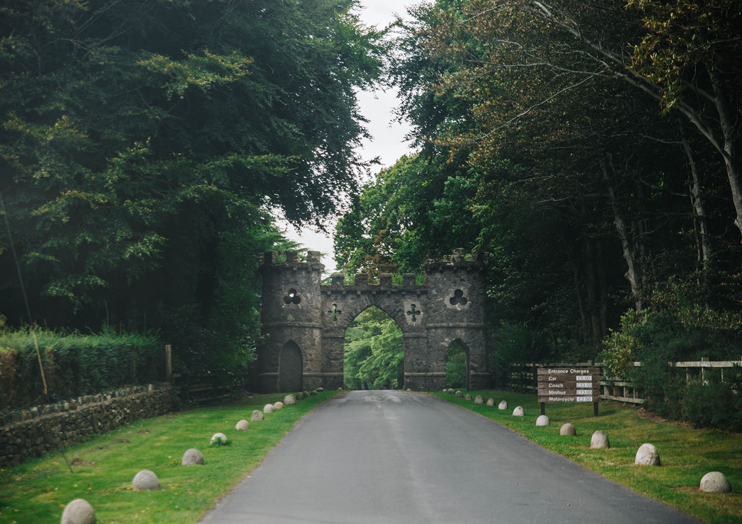 Beautiful entrance to Tollymore Forest Park
