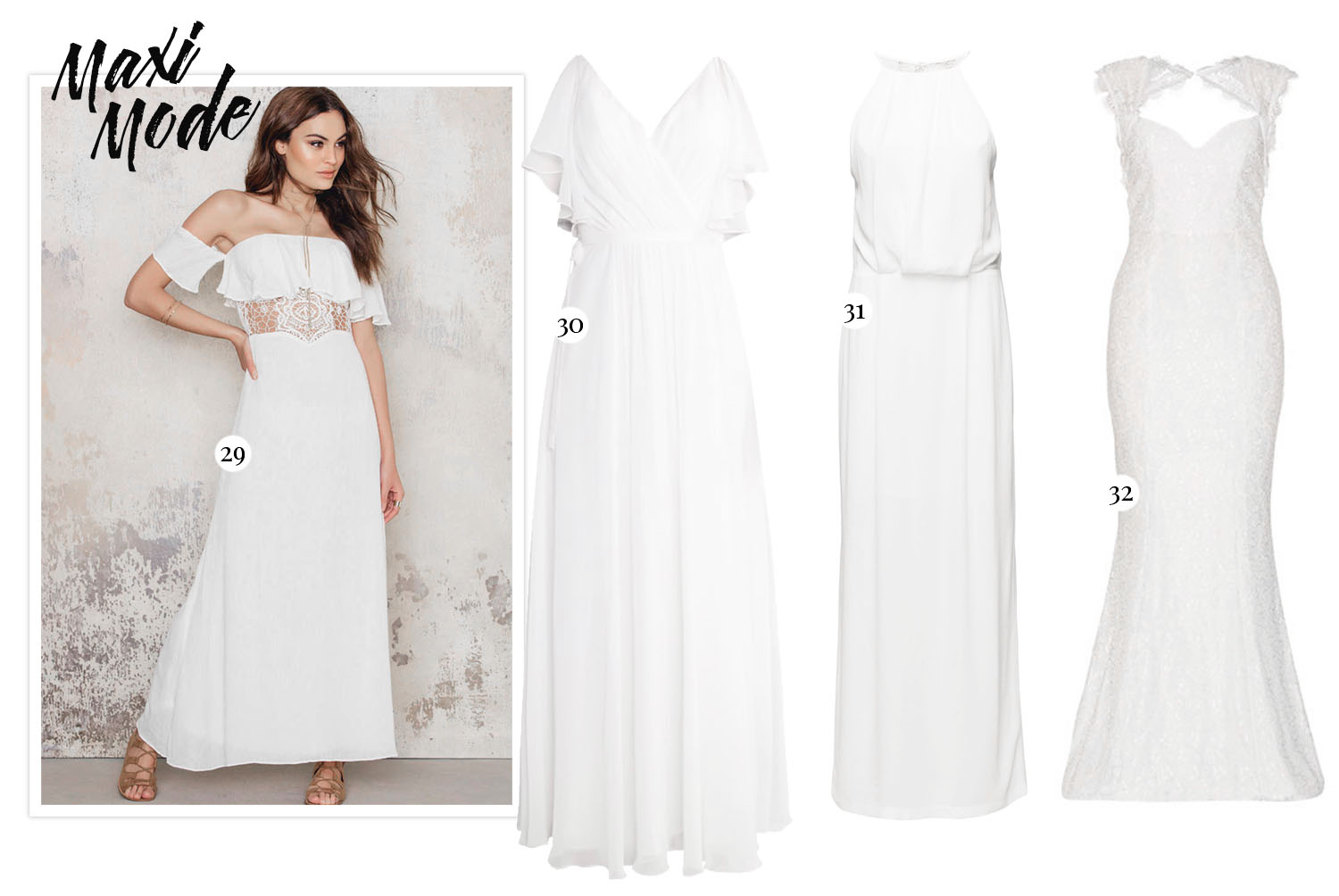 elegant white dress for graduation