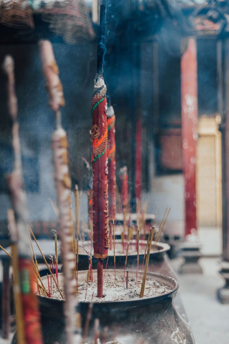 Incense at Thien Hau Pagoda - Buddhist Temple in Ho Chi Minh City / Saigon