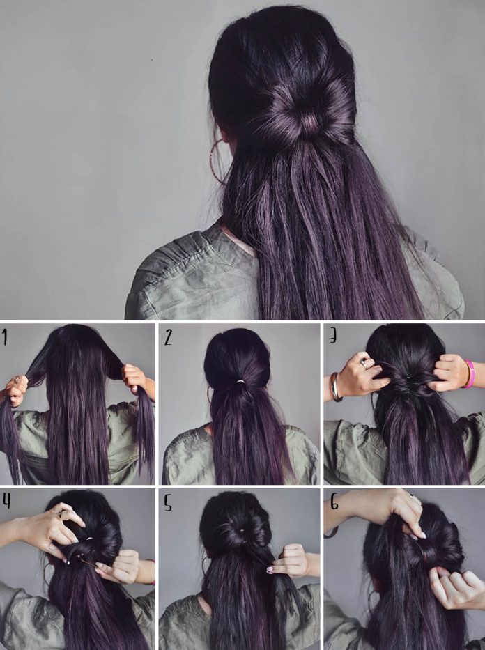 ADARAS Quick & Easy Hairstyles: Half-up Hair Bow Hairstyle