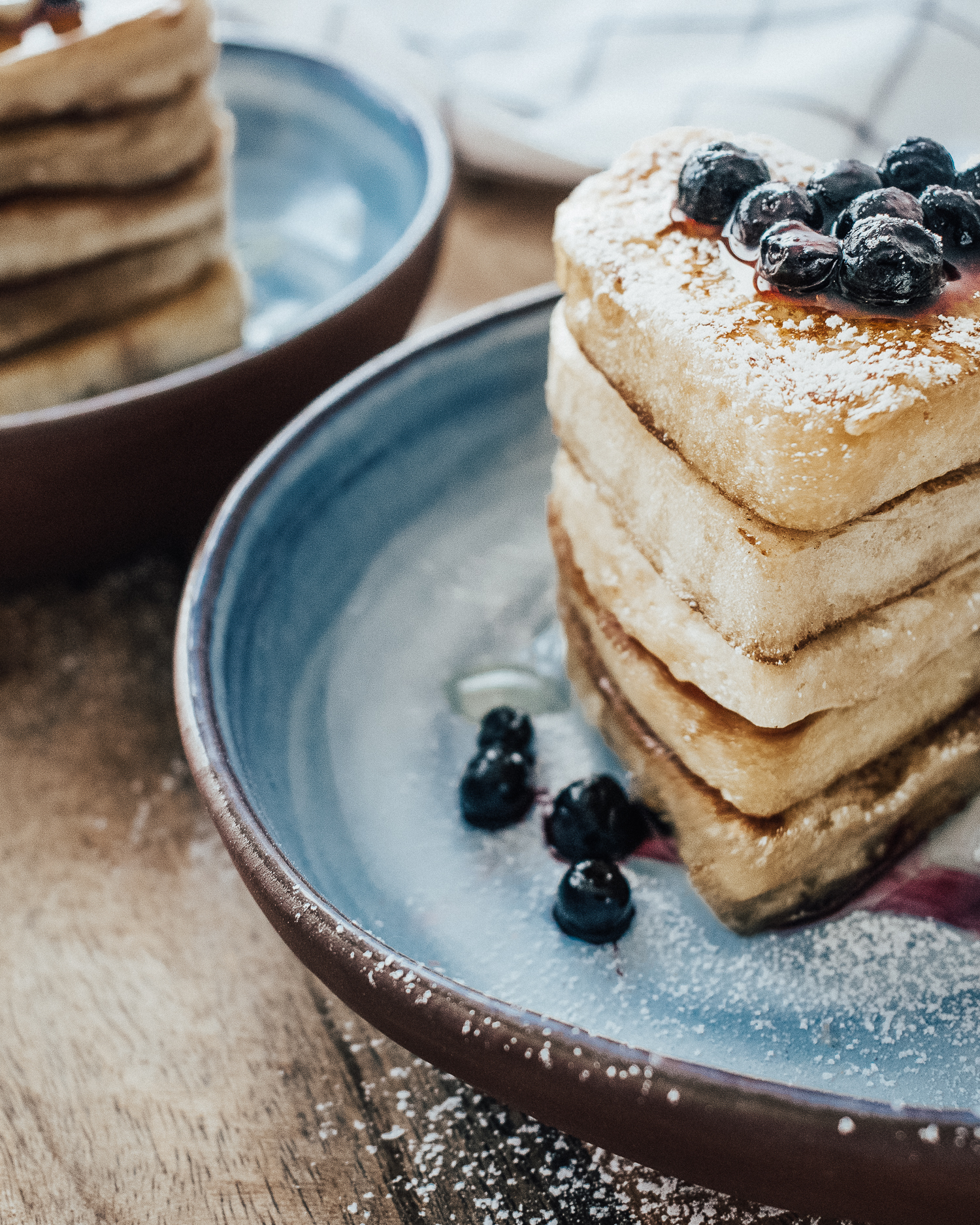Heart-Shaped Fluffy Vegan Pancakes with Applesauce (Gluten-Free)