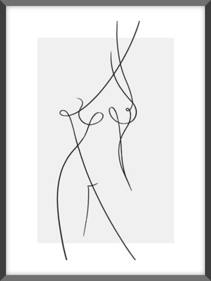 Nude Line Art Poster
